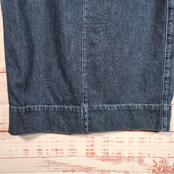 NWT Boden Cara Denim Paperbag Tie Midi Skirt - Picture 15 of 15